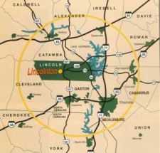 Map of Lincoln County